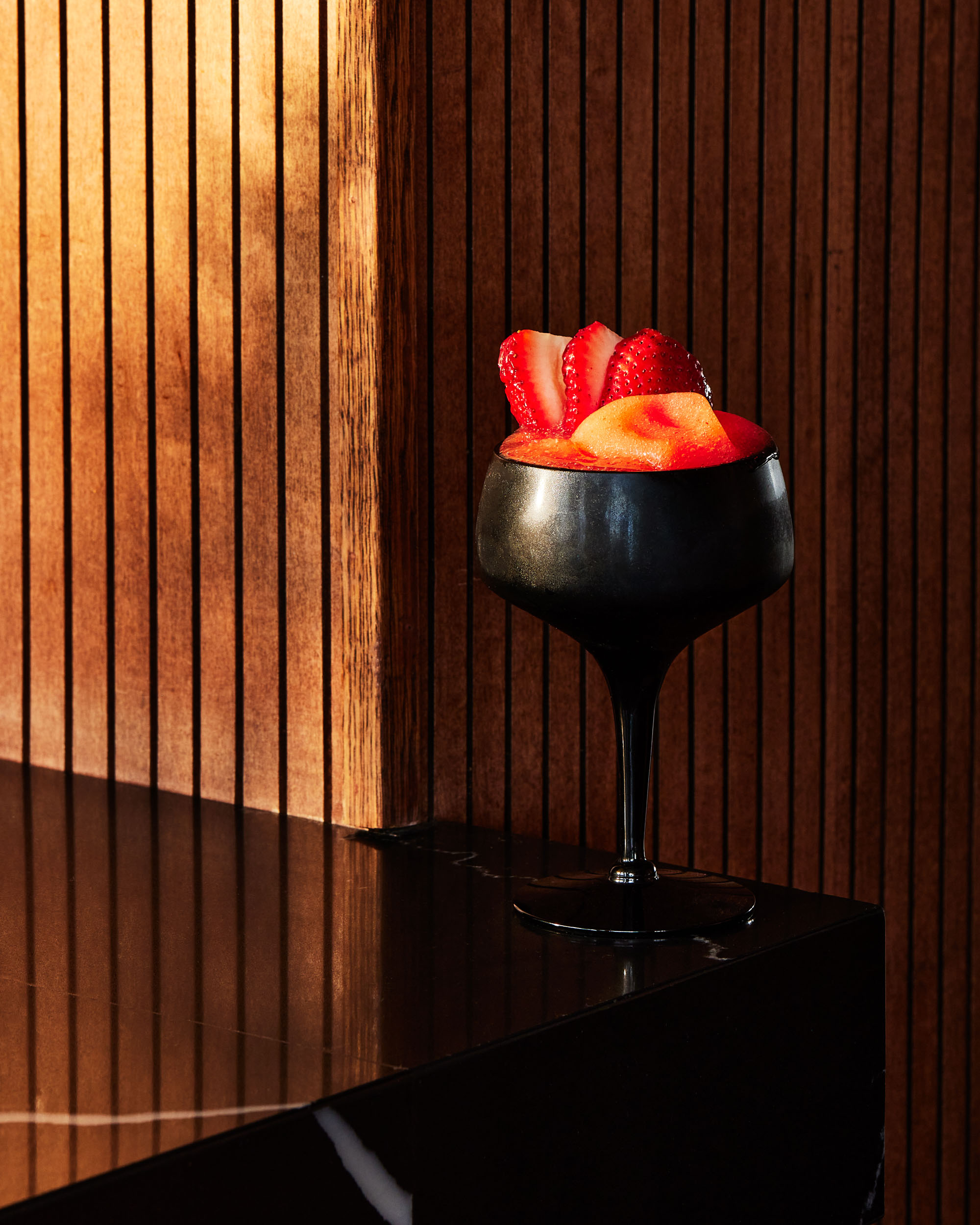 Tropical Standard Cookbook,  Frozen Strawberry Daiquiri by photographer Nico Schinco 