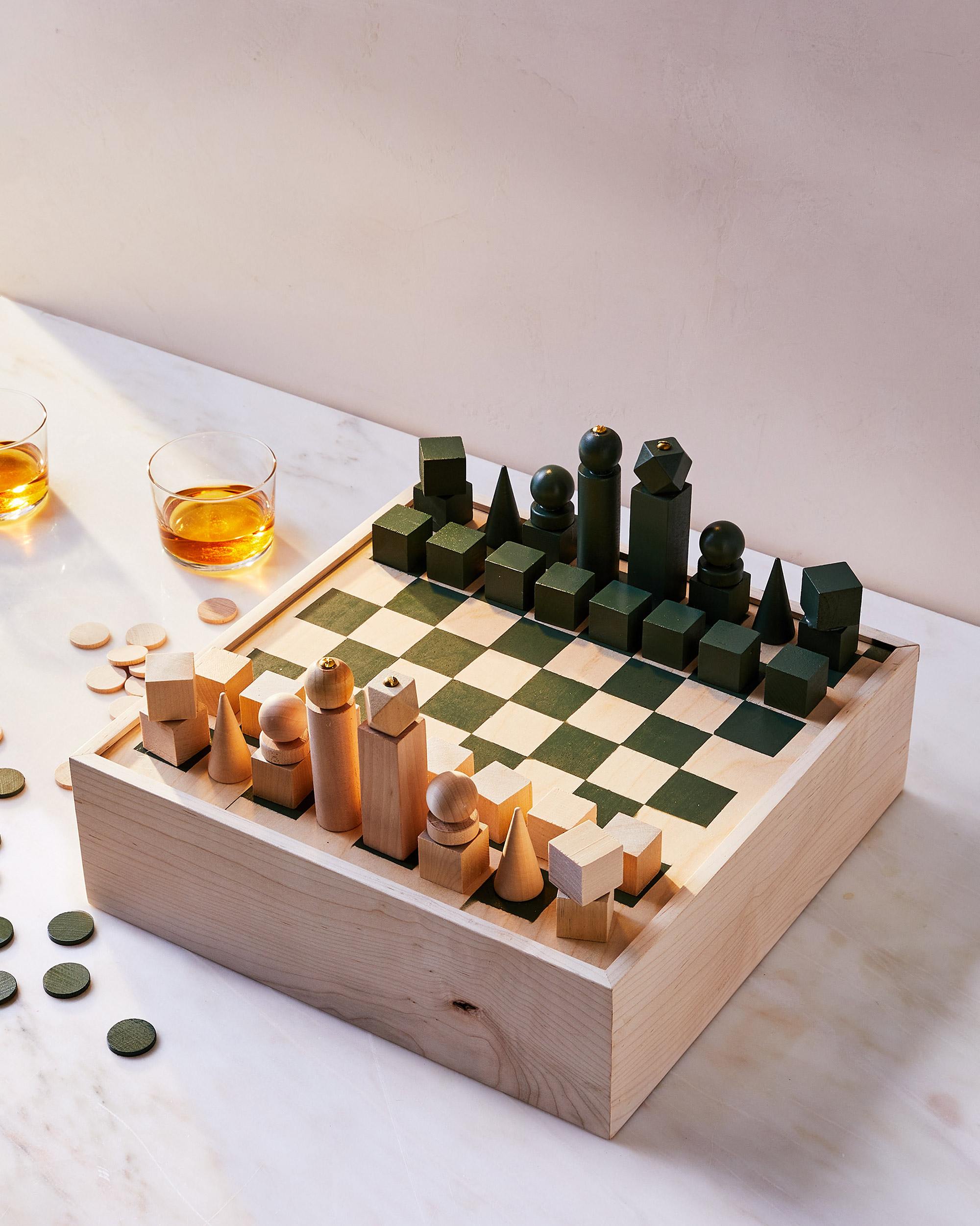 Martha Stewart Living Chess Set with Bourbon